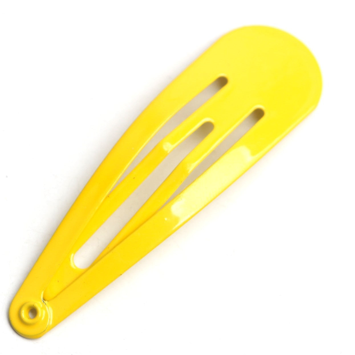 Korean Minimalist Colorful Kids Hair Clips – 5cm Painted BB Clips, Metal Edge Drop Shape Clips