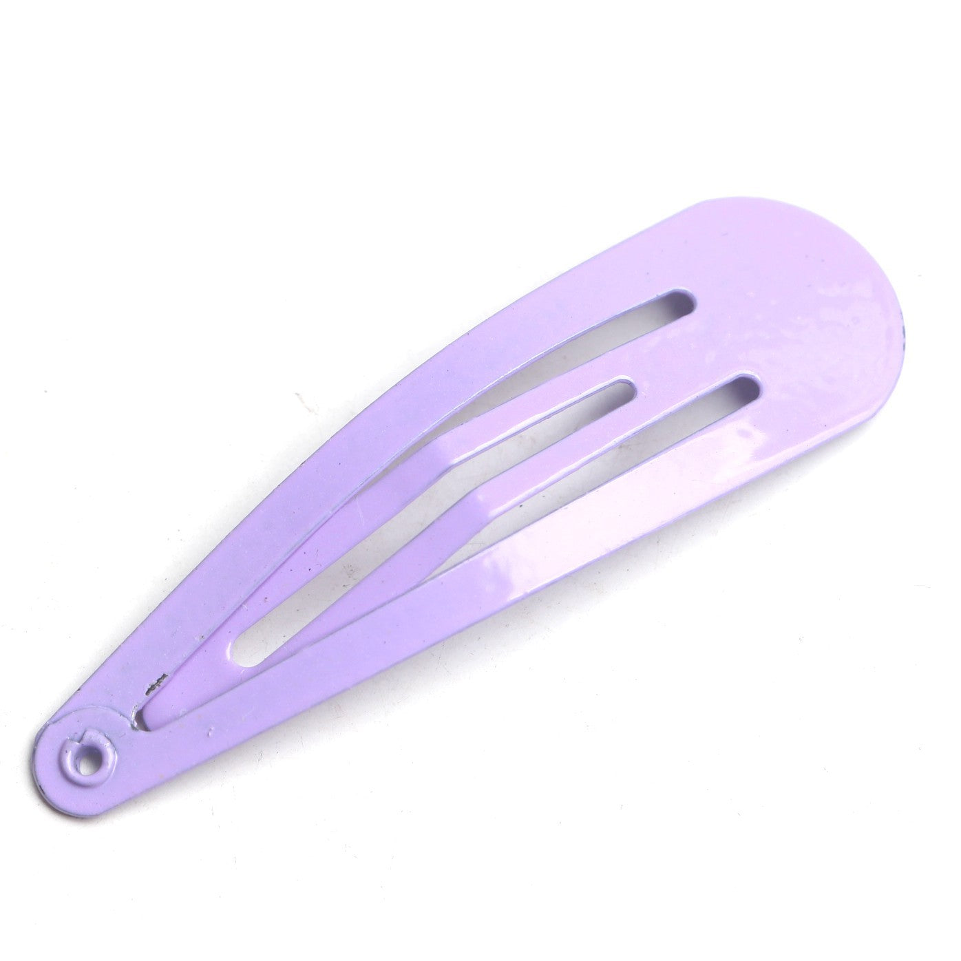 Korean Minimalist Colorful Kids Hair Clips – 5cm Painted BB Clips, Metal Edge Drop Shape Clips