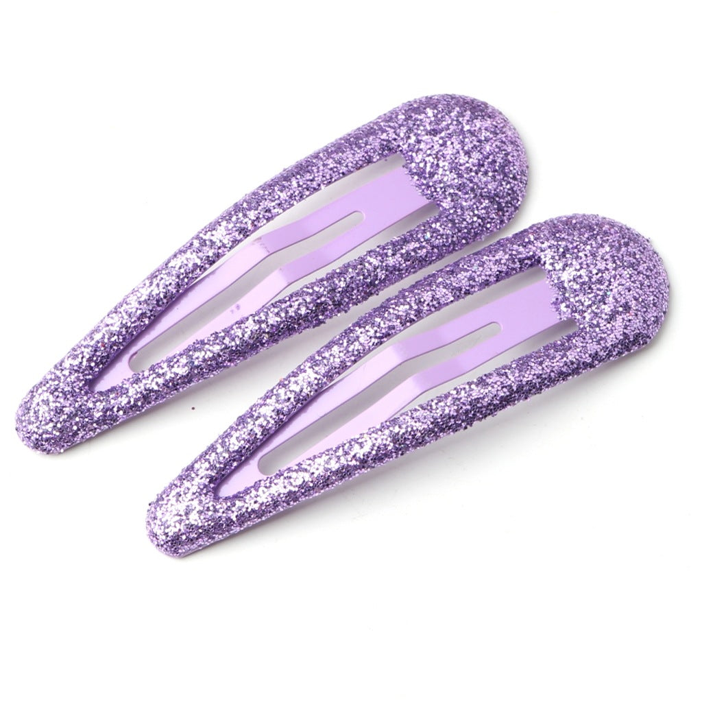 Korean Glitter Hair Clips – Colorful BB Clips for Baby Girls, Kids & Women Bangs